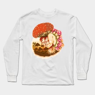 Crushed mushroom in bloodshed Long Sleeve T-Shirt